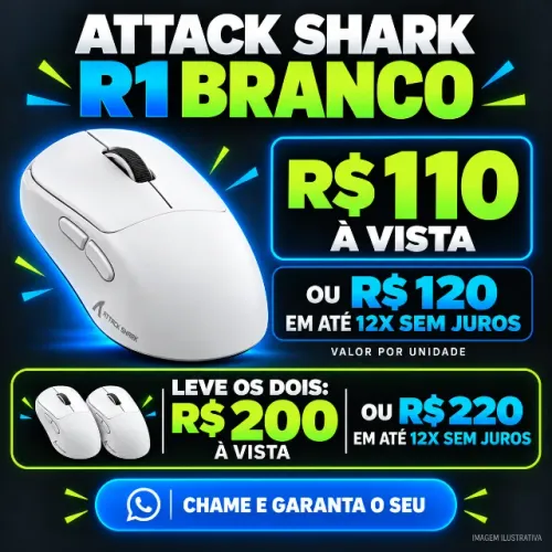 ATTACK SHARK R1 BRANCO