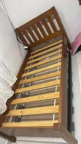 Cama solteiro madeira