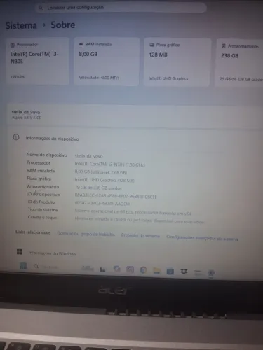 Notebook acer