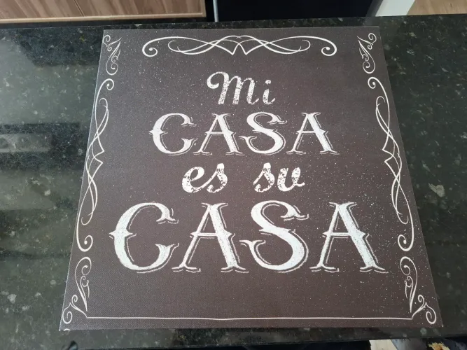 Quadro decorativo mi casa