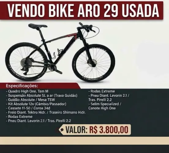 Bike Aro 29 usada