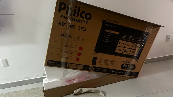 Caixa de tv de 60 polegadas para doação