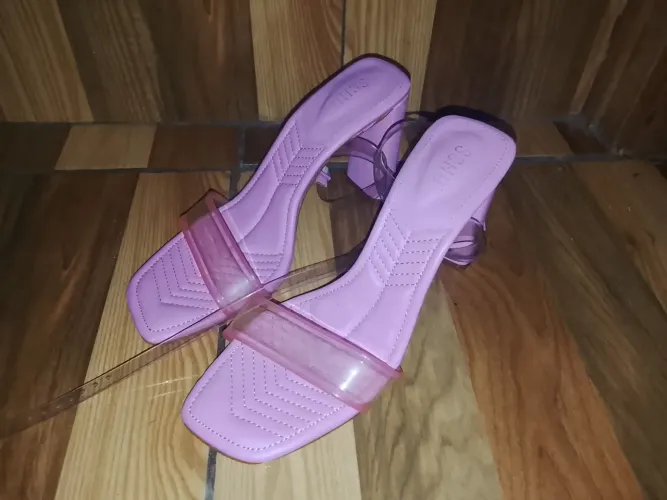 sandália Schutz rosa 39/40 feminina