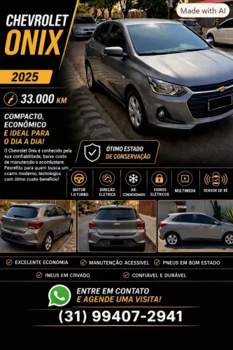 Chevrolet Onix Hatch 1.0 12V Flex Mec. 4P 2025
