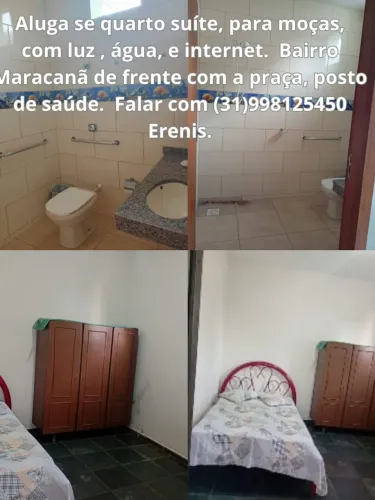 Alugo um quarto suite no bairro Maracanã montes Claros