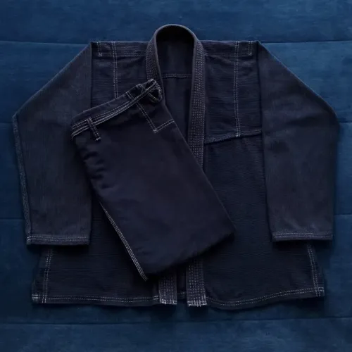 Kimono NAJA A1 Azul Marinho Jiu Jitsu Trançado Reforçado