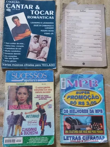 Revistas com letras e cifras popular brasileira