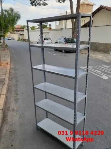 Estantes de aço 6 Divisórias 1,98x92x30 Novas Frete Gratis