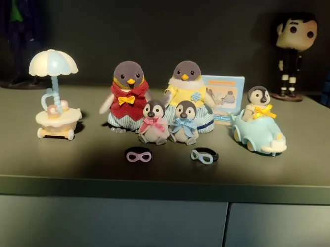 Familia de pinguins sylvanian families - completa!!!