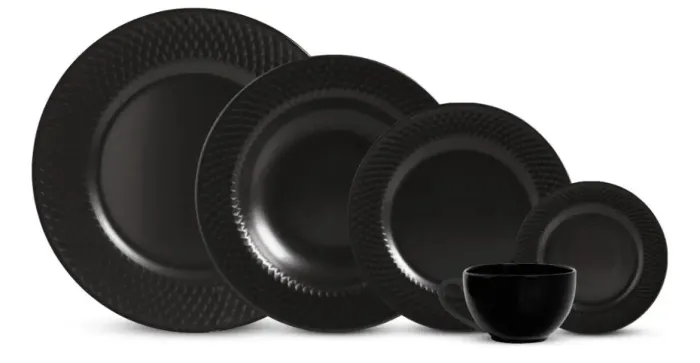Aparelho de Jantar 29 peças Alleanza Black Acetinado