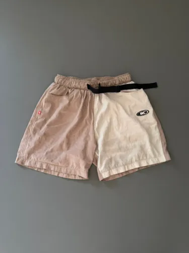 Short Barra Crew Bicolor Marrom