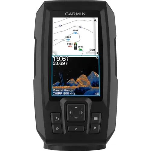 GPS / Sonar Garmin Striker Vivid 4CV + Transdutor GT20 - Novo na Caixa