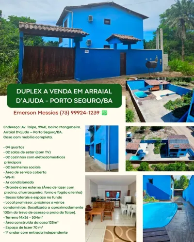 Dúplex a venda em Arraial D'ajuda - Porto Seguro