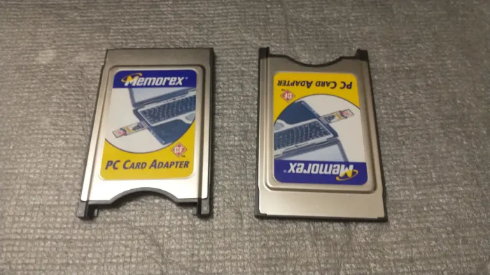 Duas unidades adaptador pcmcia compact flash