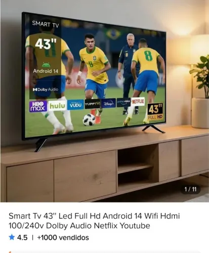 TV SMART 43 POLEGADAS