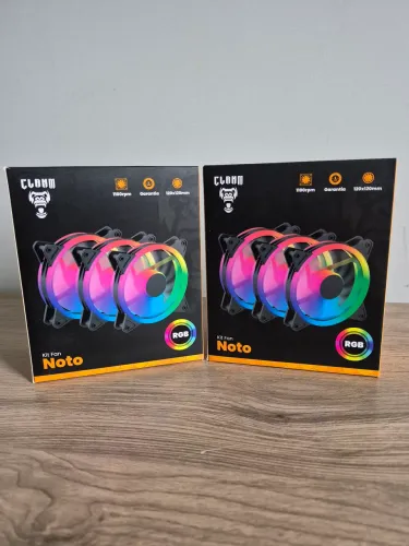 Kit 6 Fans Noto RGB 120mm Molex