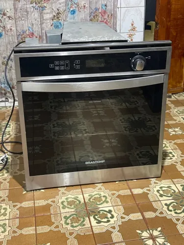 Forno de Embutir a Gás Brastemp 78 Litros ( BOH84AR ) SÓ FUNCIONA A GÁS  / PLACA QUEIMADA 