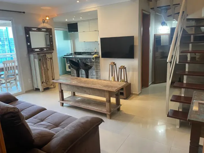 Apartamento duplex para aluguel com 70 metros quadrados mobiliado com 1 quarto e closet em