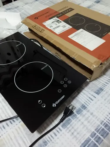 Fogão de Indução de Mesa 2 Bocas - Portátil e Prático