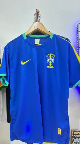 Camisa Brasil Azul Treino Seleção Passeio