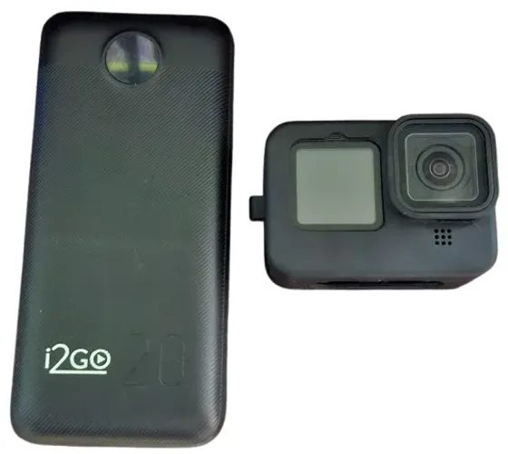 GOPRO HERO 12 BLACK + Power Bank Turbo i2GO 20000mah 20w NOVINHO DURA + DE 24 HORAS