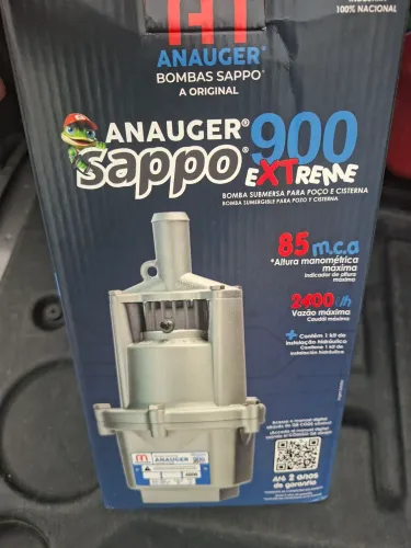 Bomba submersa original Anauger - 900 extrema. Estado de zerado nova.