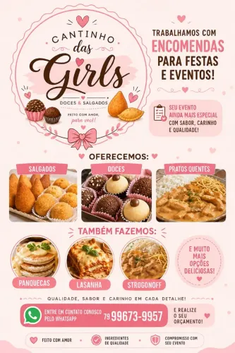 Encomendas para festa
