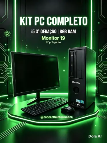 Cpu Pc game Quad core 8gb de memoria hd 1tera
