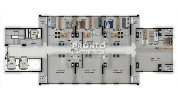 Flat com 1 quarto em Boa Vista