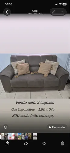 Sofá 3 lugares
