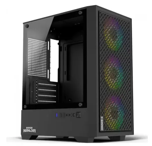 Gabinete Gamer Lacrado 3 fans Mid-Tower vidro Temperado