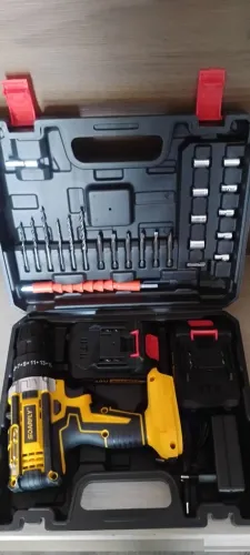 Super Kit de Ferramentas Soarfly 48V: 2 Baterias + Brocas e Bits na Maleta