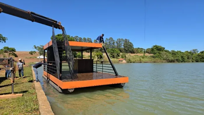FLUTUANTE BARCO BATELAO CATAMARAM *