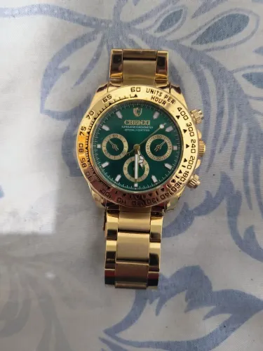 Relógio de Pulso Masculino da marca CHENXI Fundo Verde
