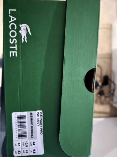 Tenis lacoste CARNABY PRO WHT/NVY 42 BR Novinho