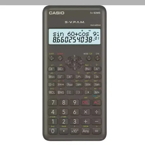 Calculadora científica, com 240 funções, FX-82MS-2-, Casio - CX 1 UN Nova