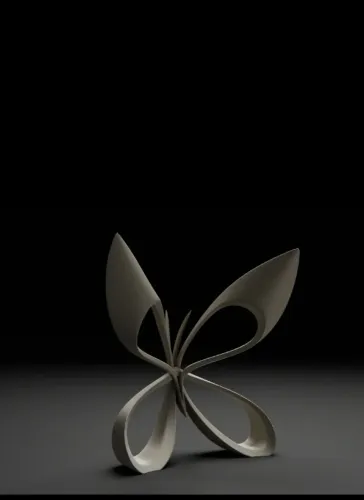 Borboleta decorativa produzida em impressora 3D