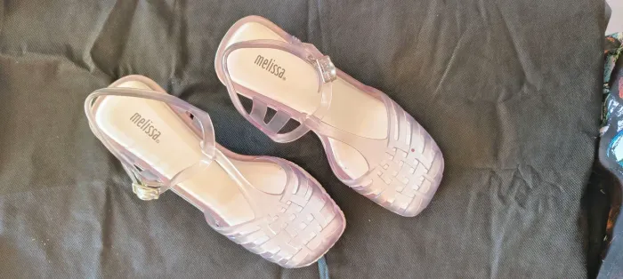 Melissa vixen transparente estilo anos 2000 tamanho 37