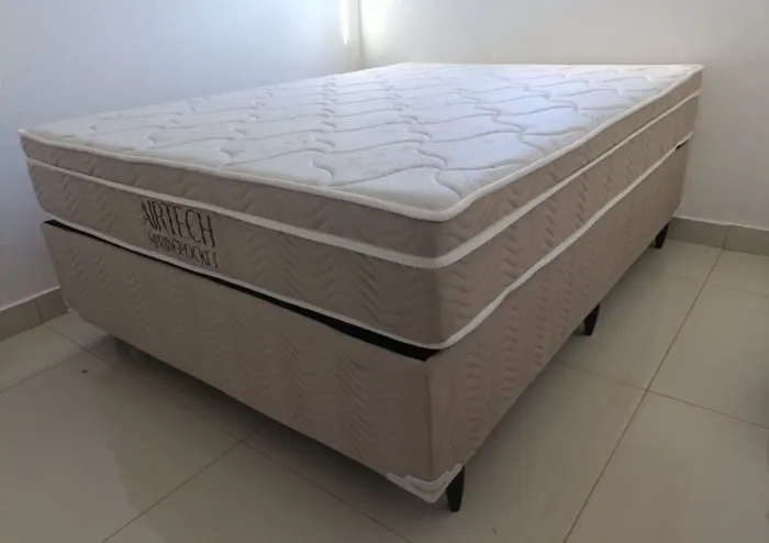 Cama box airtech Ortoboom 138x188 casal padrão