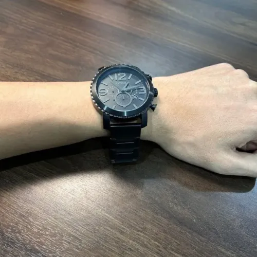 Relógio Fossil Gage BQ1652 Black Stainless Steel Quartz Chronograph