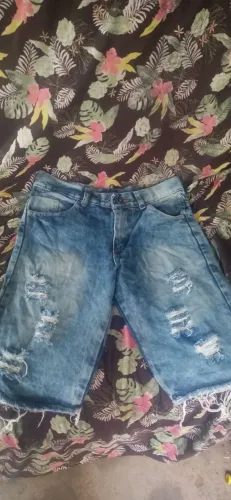 Bermuda jeans masculina