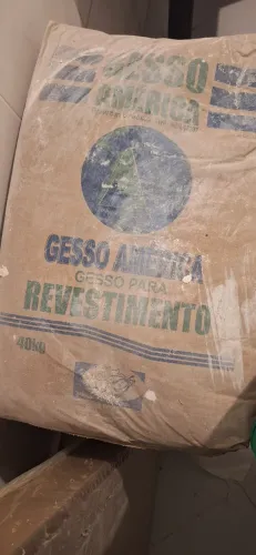 04 sacos Gesso lento 40kg cada