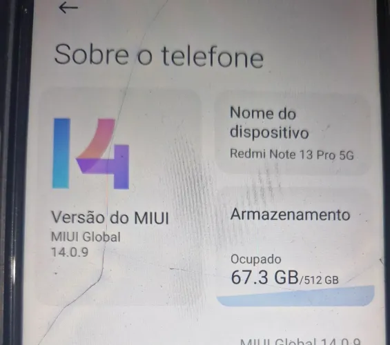 Redmi Note 13 Pro 512GB - troco por IPAD ou TABLET compativel ao valor