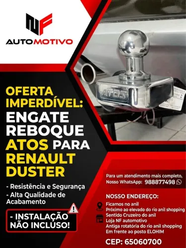 Engate reboque linha Renault e vários outros carros