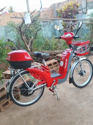 Bicicleta Elétrica Veloster Vermelha - Estado de Zero! (Ler Descrição)