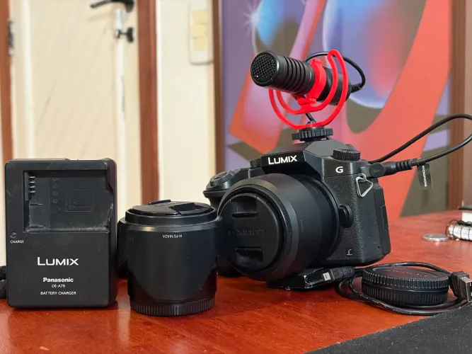 Lumix G7 + 2 lentes + Sd 64gb + acessórios