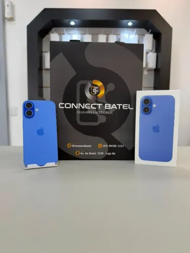 iPhone 16 128gb Azul - Bateria 93% - Garantia Apple até Outubro/26 - 3499,00 Loja Física.