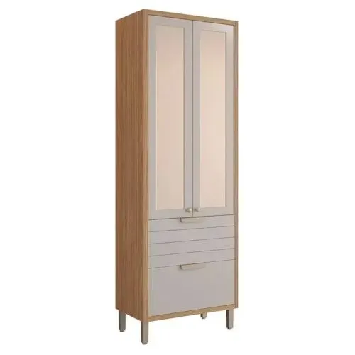 Cristaleira 70cm 3 Portas e 1 Gaveta DIVIDIMOS EM ATÉ 10X SEM JUROS