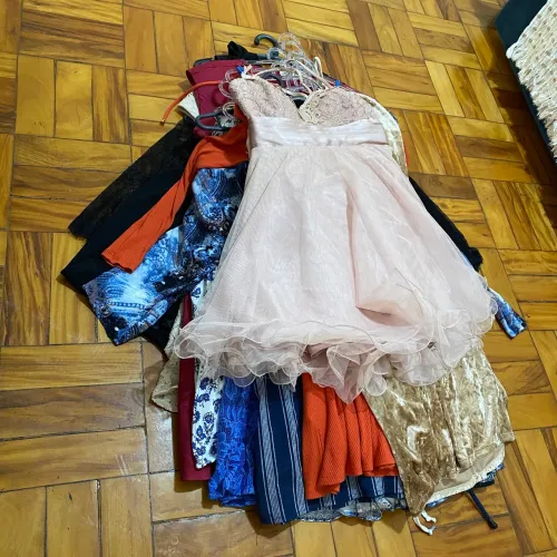 002 | lote pra brecho, 19 vestidos 