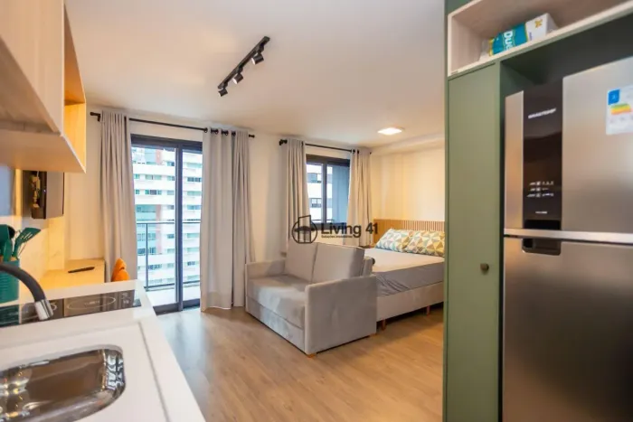 Studio com 1 dormitório para alugar, 30 m² por R$ 3.724,19/mês - Batel - Curitiba/PR